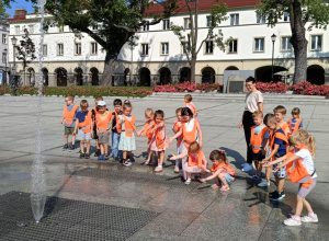Spacer w upalny dzień września i zapoznanie się z historią nadania praw miejskich naszemu miastu