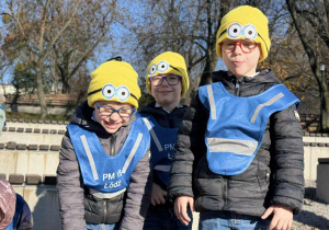 Zdjęcie przedstawia dzieci podczas zabaw w parku