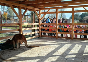 Zdjęcie przedstawia dzieci podczas wizyty w Dobroniance