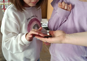 dzieci przyglądające się zwierzętom