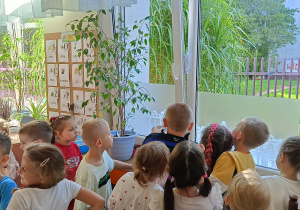 Dzieci podczas poszukiwania ukrytego skarbu