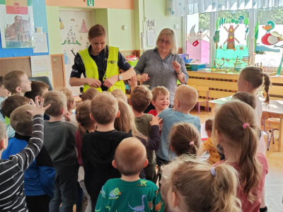 Wizyta Policji w przedszkolu